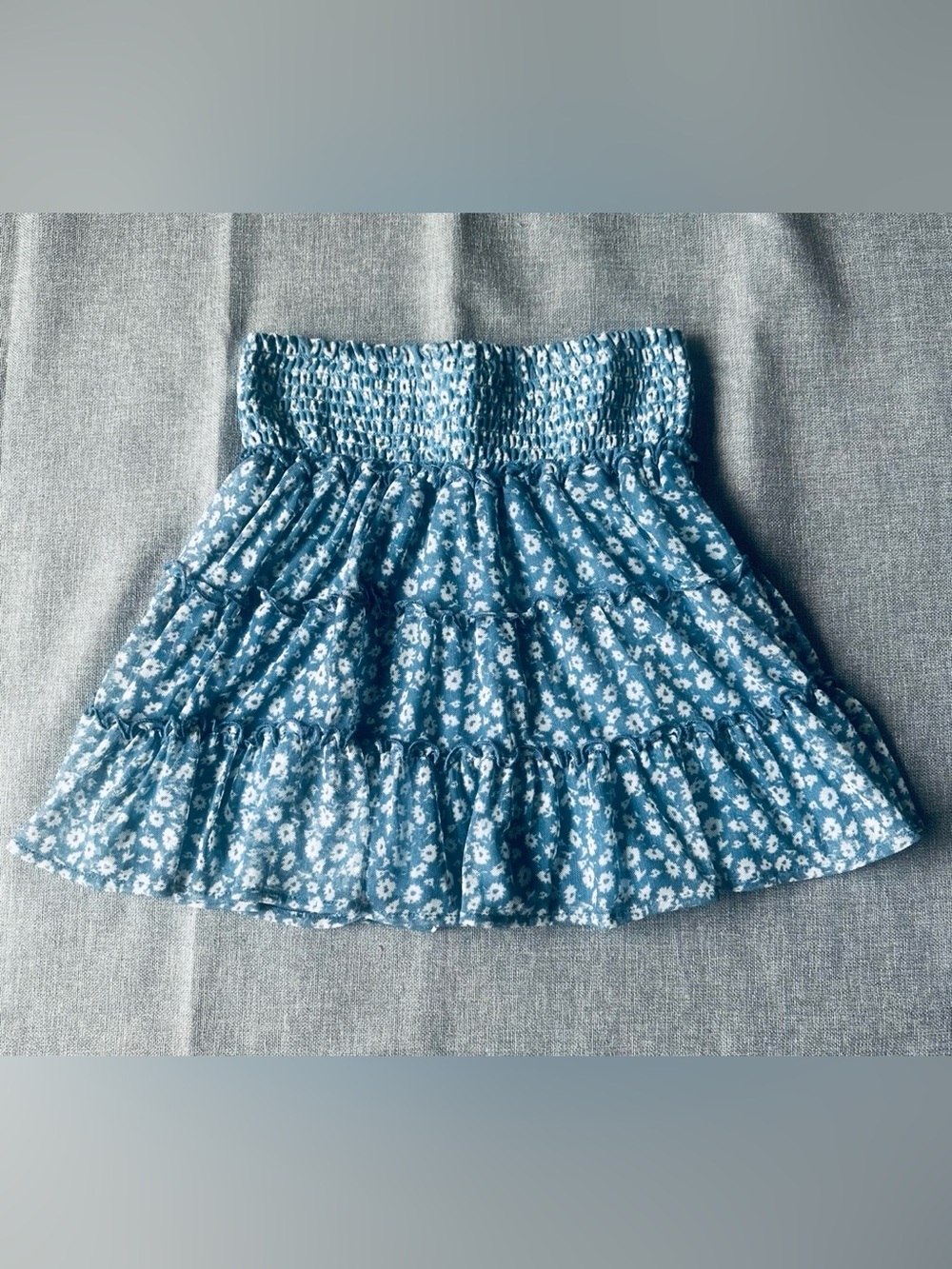 American Eagle Smocked Floral Mini Skirt
